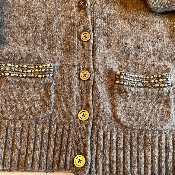 Juicy Couture Wool and Cashmere Cardigan w/ Rhinestones Size S. - Picture 7 of 13